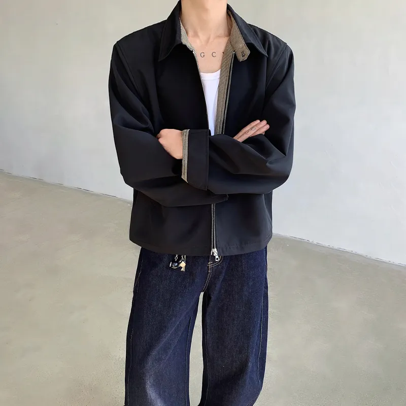 FORCEPULR Jackets & Coats Unisex Black+Houndstooth Inner-3