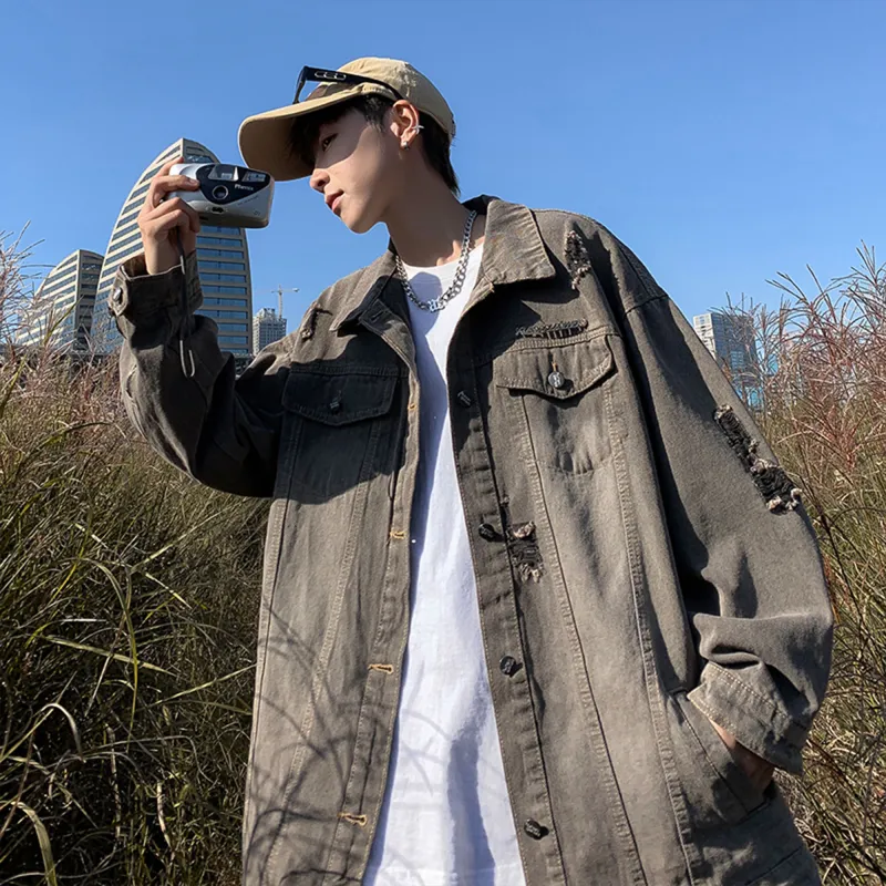 FORCEPULR Denim Jacket Unisex Gray-4