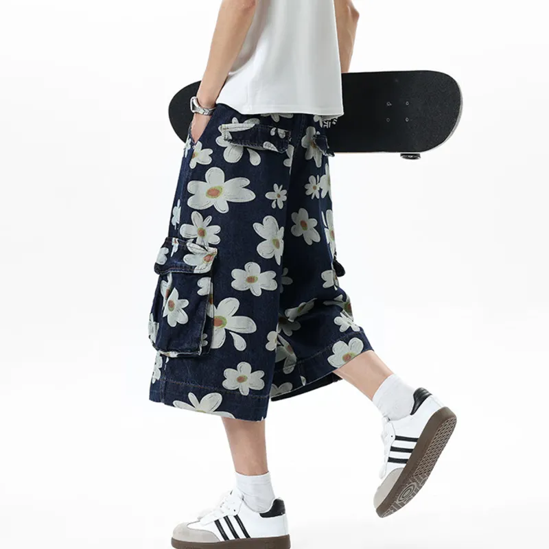 FORCEPULR Denim Shorts Unisex Blue-5