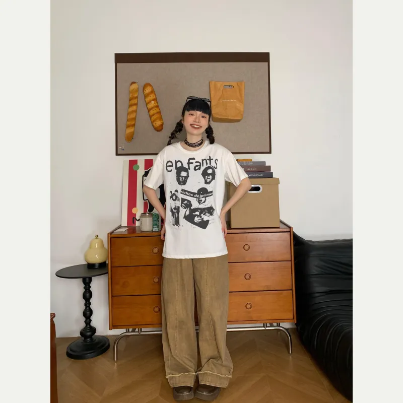 FORCEPULR T Shirts Unisex White Rebellious Boy-6