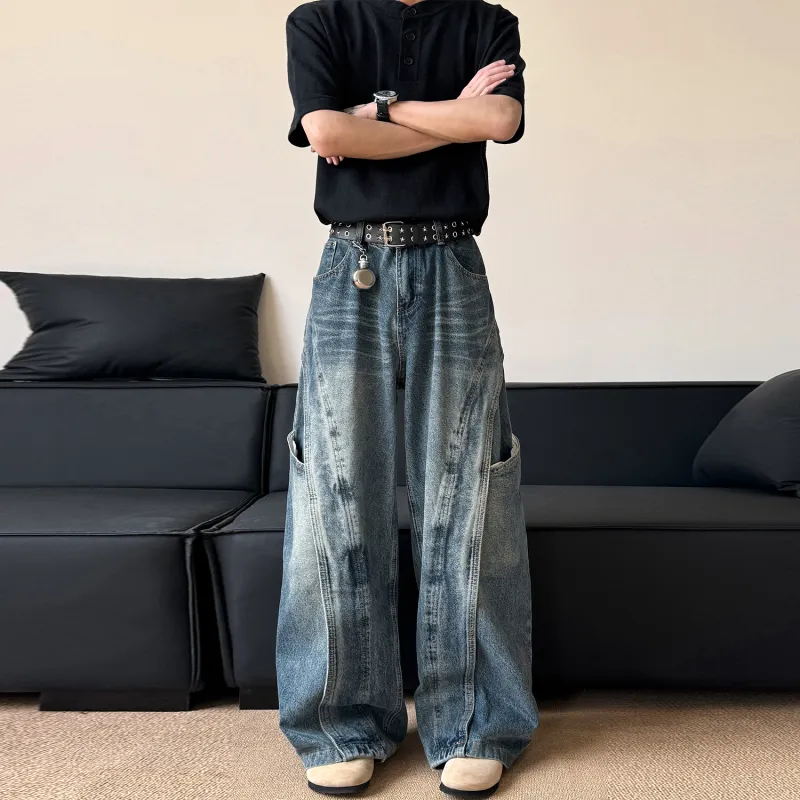 FORCEPULR Jeans Unisex Vintage Blue-3