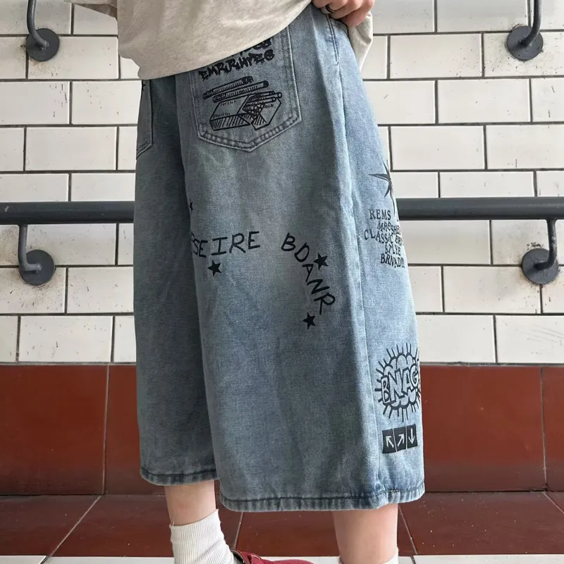 FORCEPULR Denim Shorts Unisex Blue-5
