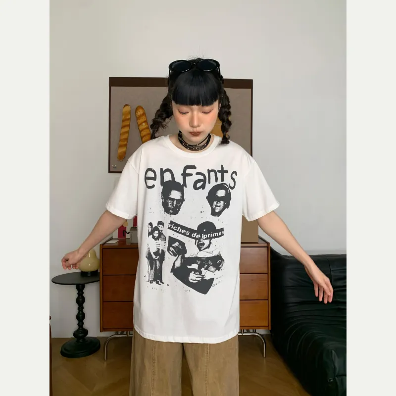 FORCEPULR T Shirts Unisex White Rebellious Boy-5