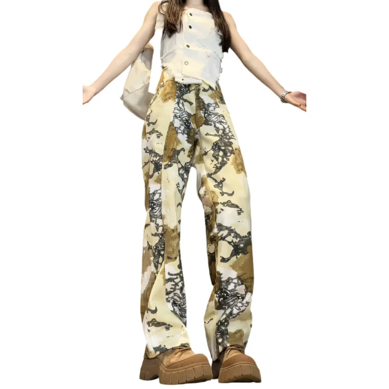FORCEPULR Jeans Unisex Desert Camouflage-3