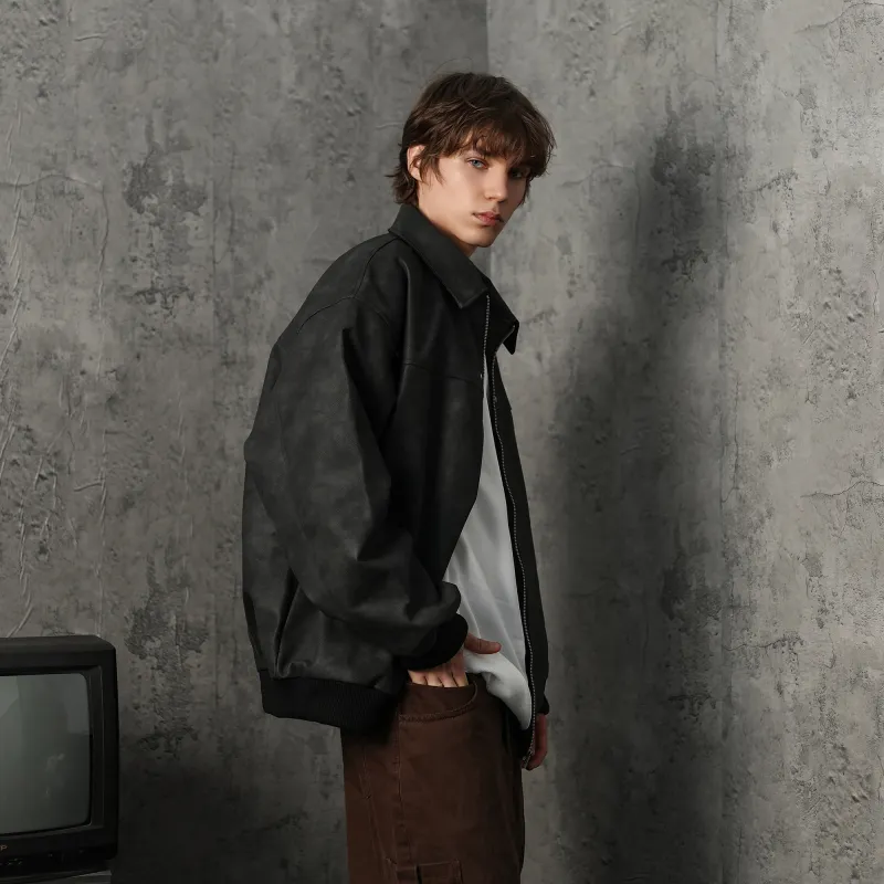 FORCEPULR Leather Jacket Puffer Jacket Unisex-10