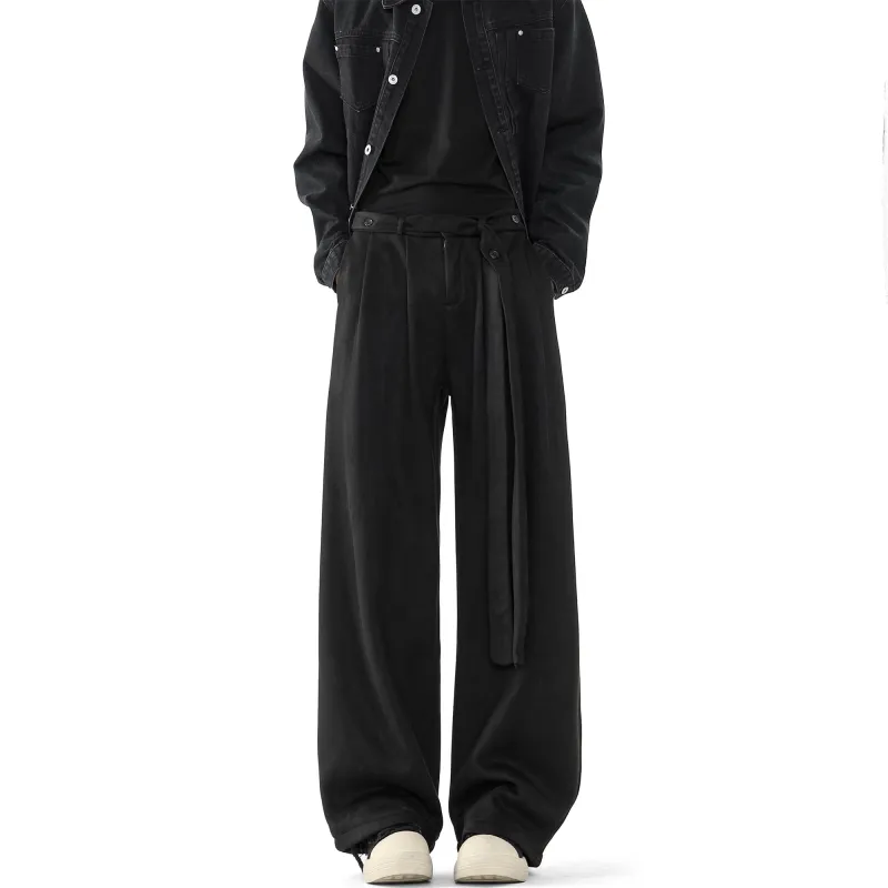 FORCEPULR Casual Pants Unisex Black-2