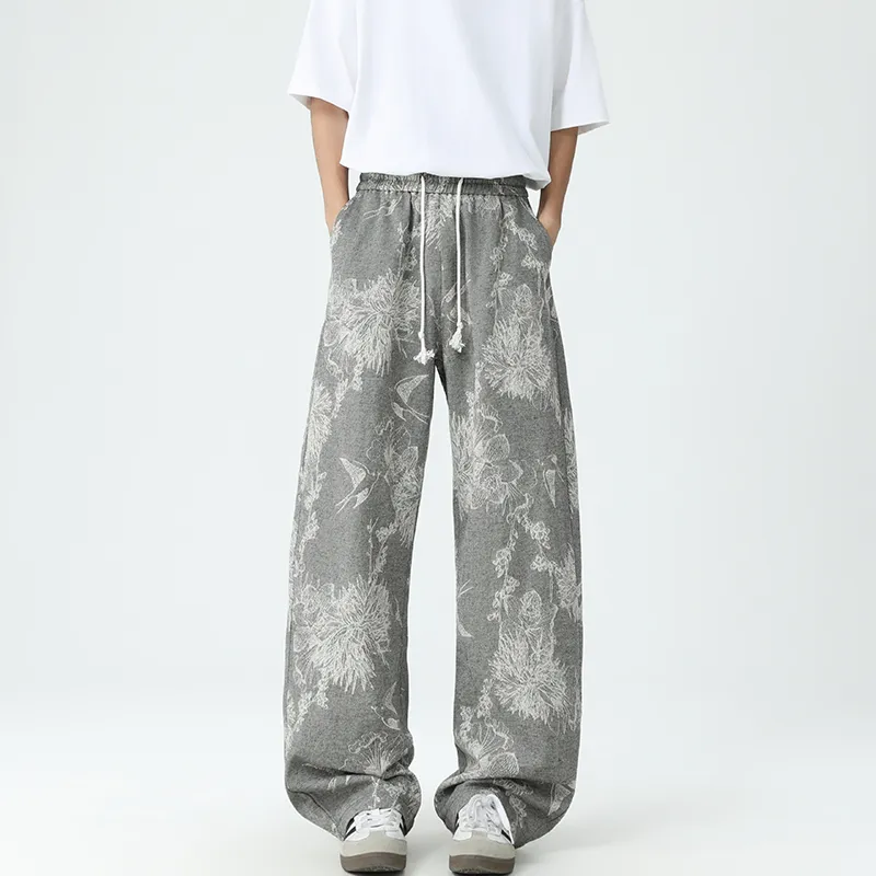 FORCEPULR Casual Pants Unisex Pattern Gray-1