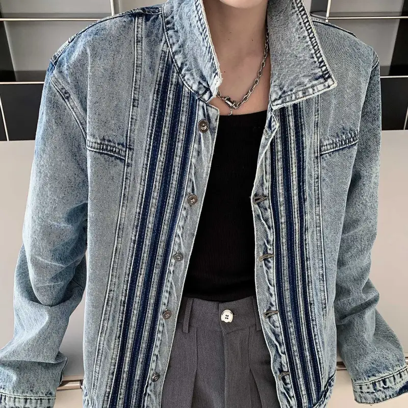 FORCEPULR Denim Jacket Unisex Blue-1