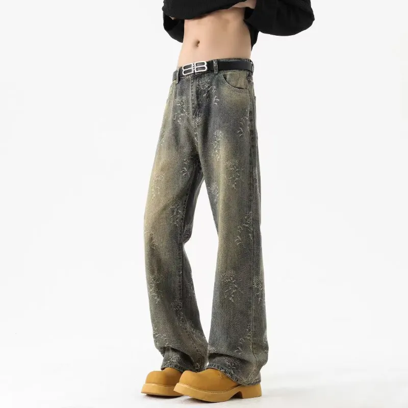 FORCEPULR Jeans Unisex Yellow Mud-4