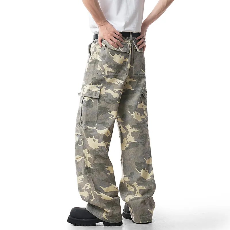FORCEPULR Casual Pants Unisex Desert Camouflage-3