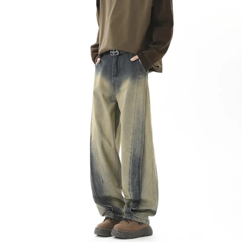 FORCEPULR Jeans Unisex Yellow Mud-1