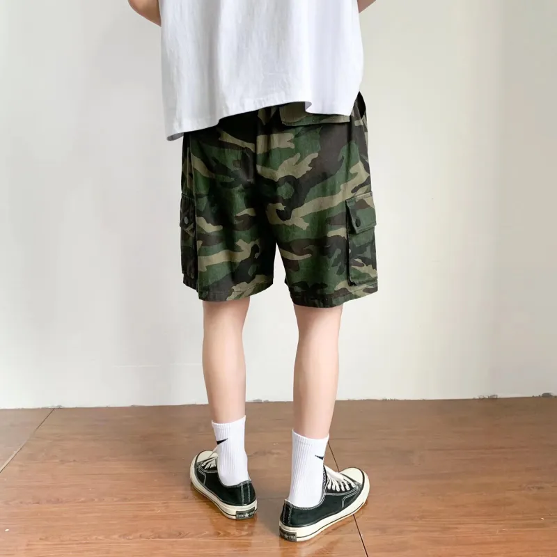 TESTUNG Cargo Shorts Unisex Camouflage-4