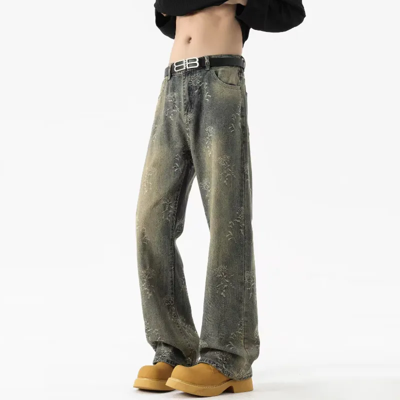 FORCEPULR Jeans Unisex Yellow Mud-7