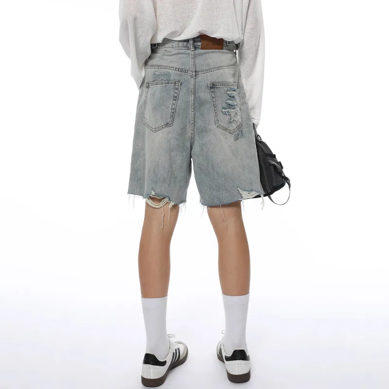 FORCEPULR Denim Shorts Unisex Light Blue-2