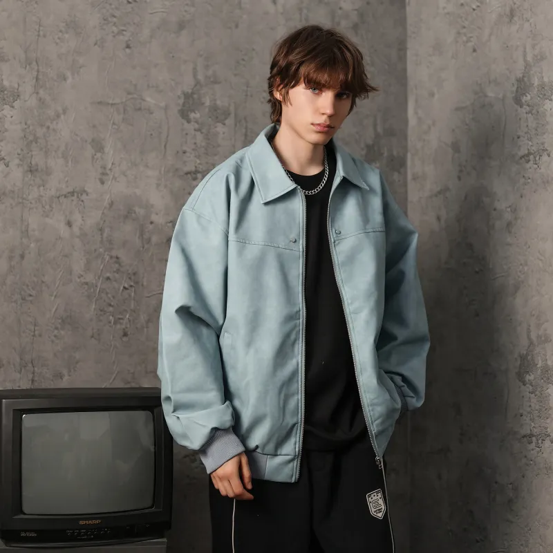 FORCEPULR Leather Jacket Puffer Jacket Unisex-17