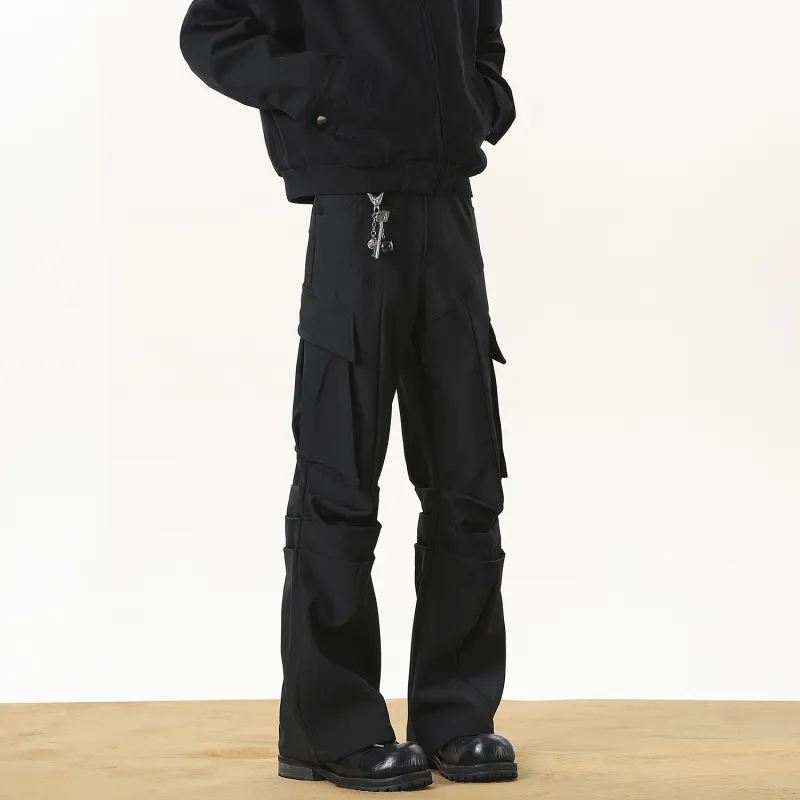 FORCEPULR Casual Pants Unisex Dark Green-3