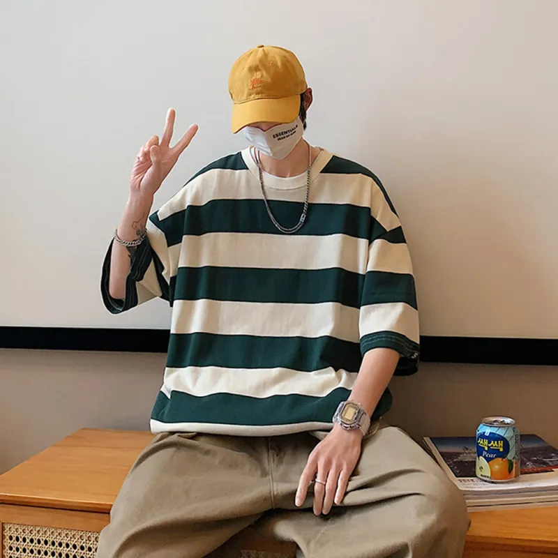 FORCEPULR T Shirts Unisex Stripes-2