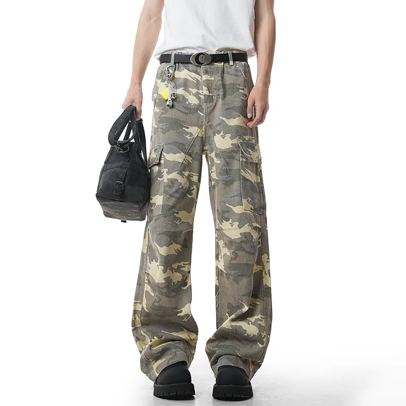 FORCEPULR Casual Pants Unisex Desert Camouflage-2