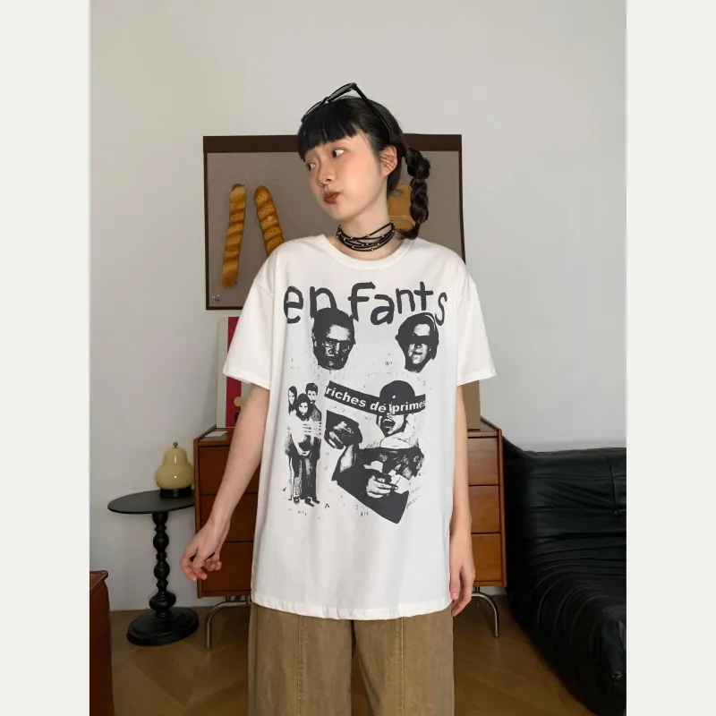 FORCEPULR T Shirts Unisex White Rebellious Boy-4