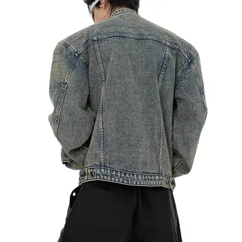 FORCEPULR Jackets Coats Unisex Washed Blue