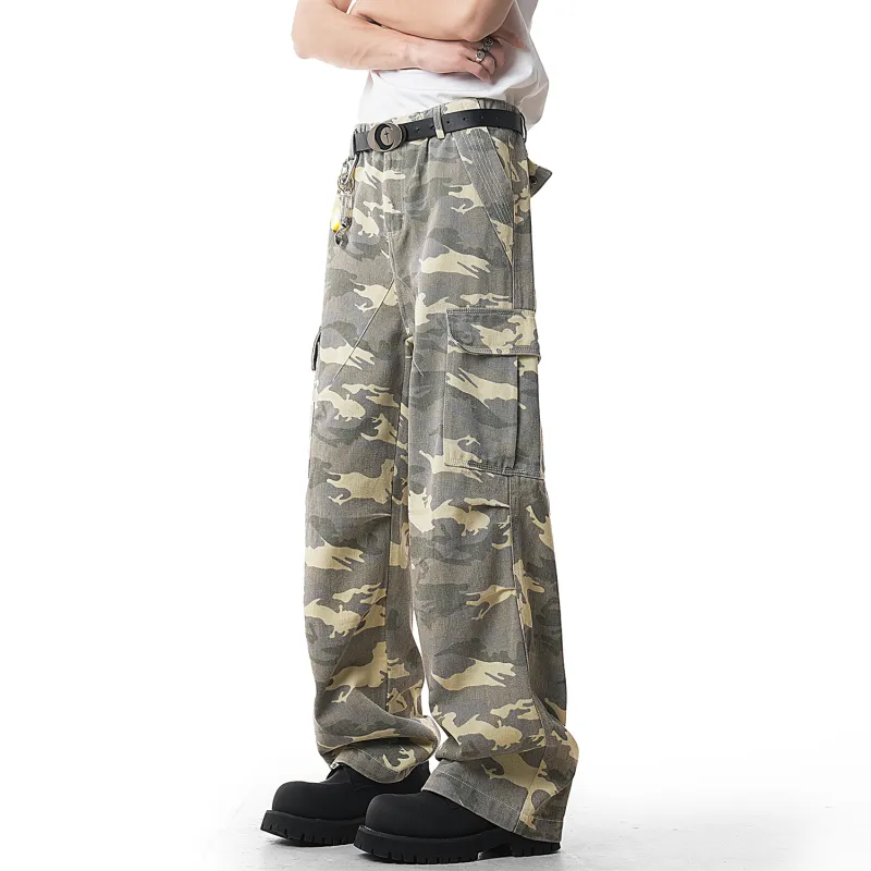 FORCEPULR Casual Pants Unisex Desert Camouflage-4