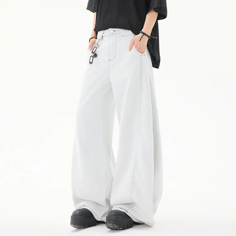 FORCEPULR Jeans Unisex White-6