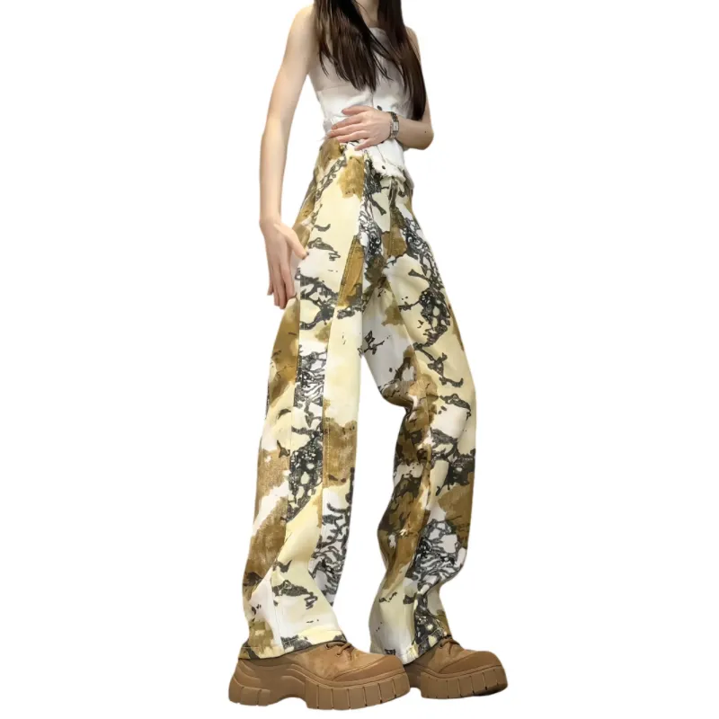 FORCEPULR Jeans Unisex Desert Camouflage-1