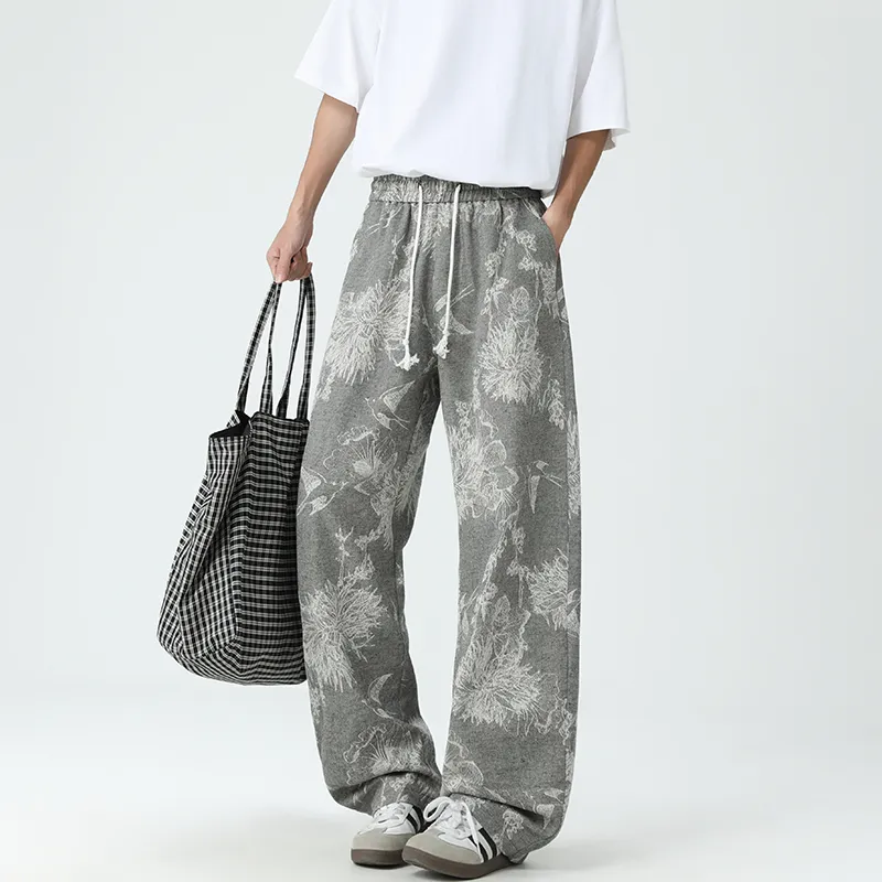 FORCEPULR Casual Pants Unisex Pattern Gray-4