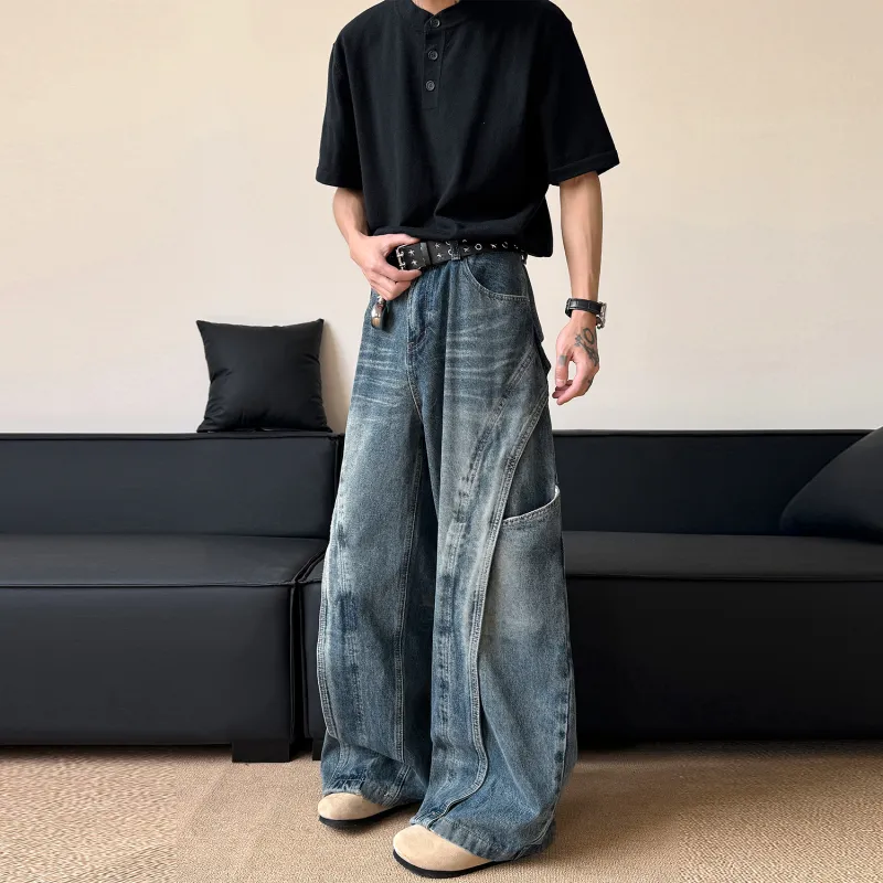 FORCEPULR Jeans Unisex Vintage Blue-1