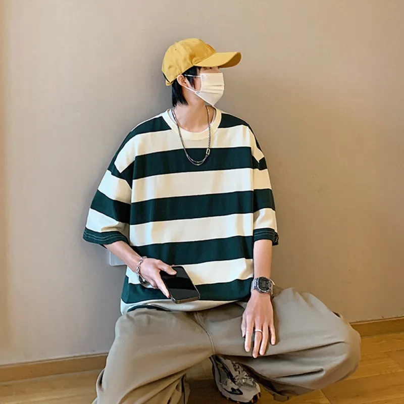 FORCEPULR T Shirts Unisex Stripes-4