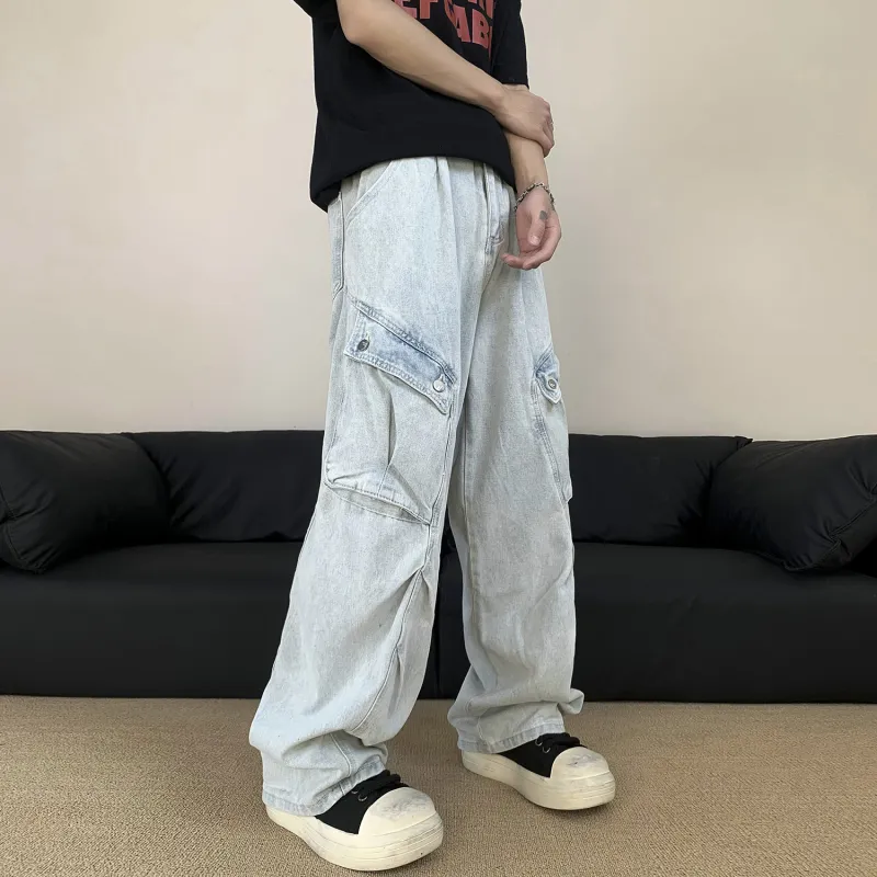 FORCEPULR Cargo Pants Unisex Haze Blue-6