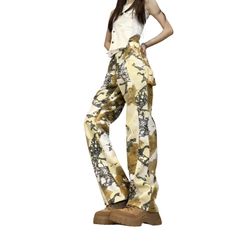 FORCEPULR Jeans Unisex Desert Camouflage-2