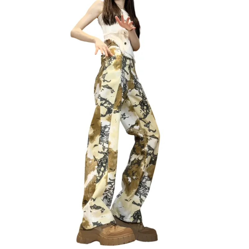 FORCEPULR Jeans Unisex Desert Camouflage-4