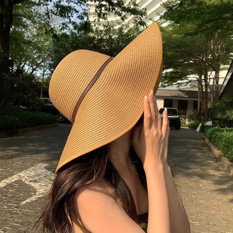 Youyoulan Straw Woven Sun Protection Hats Women's-5