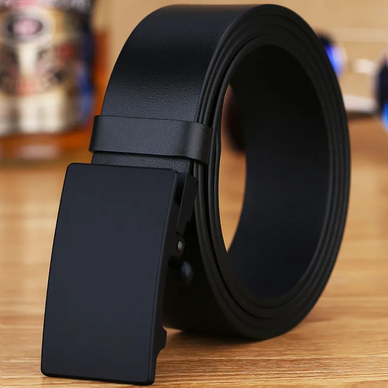 Youyoulan Top Grain Cow Leather Leather Belts Men's Width  3.5cm-1