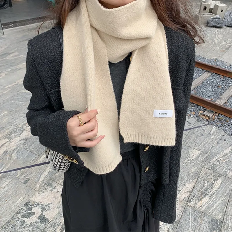 Youyoulan Polyester Knit Scarves Unisex-4