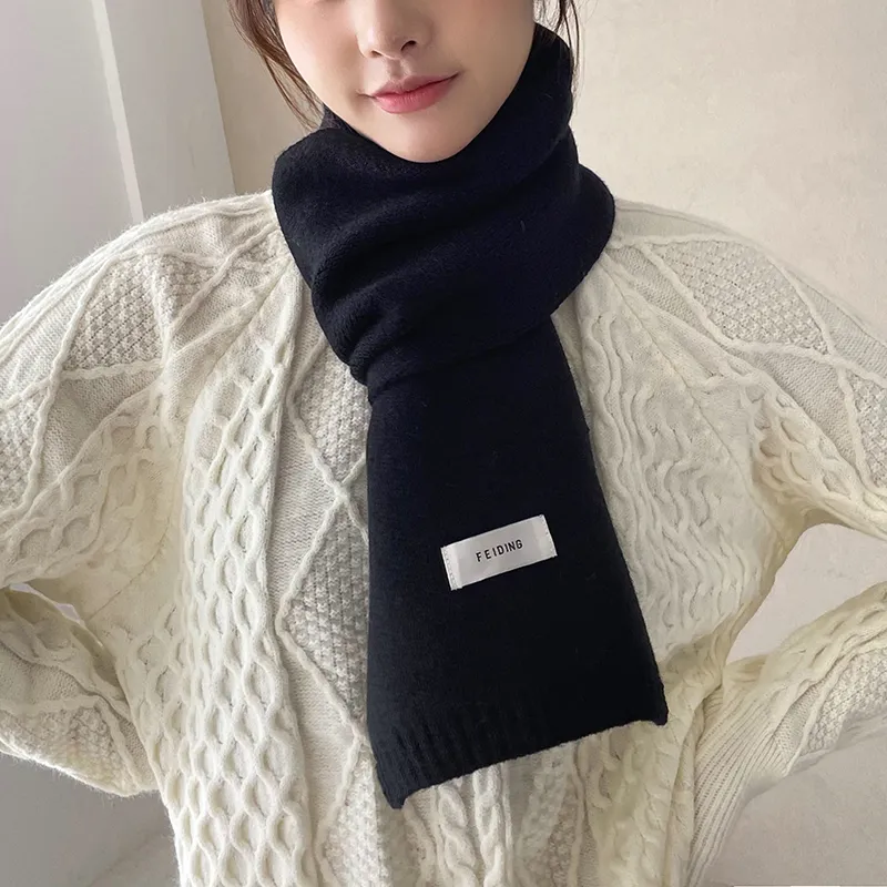 Youyoulan Polyester Knit Scarves Unisex-1
