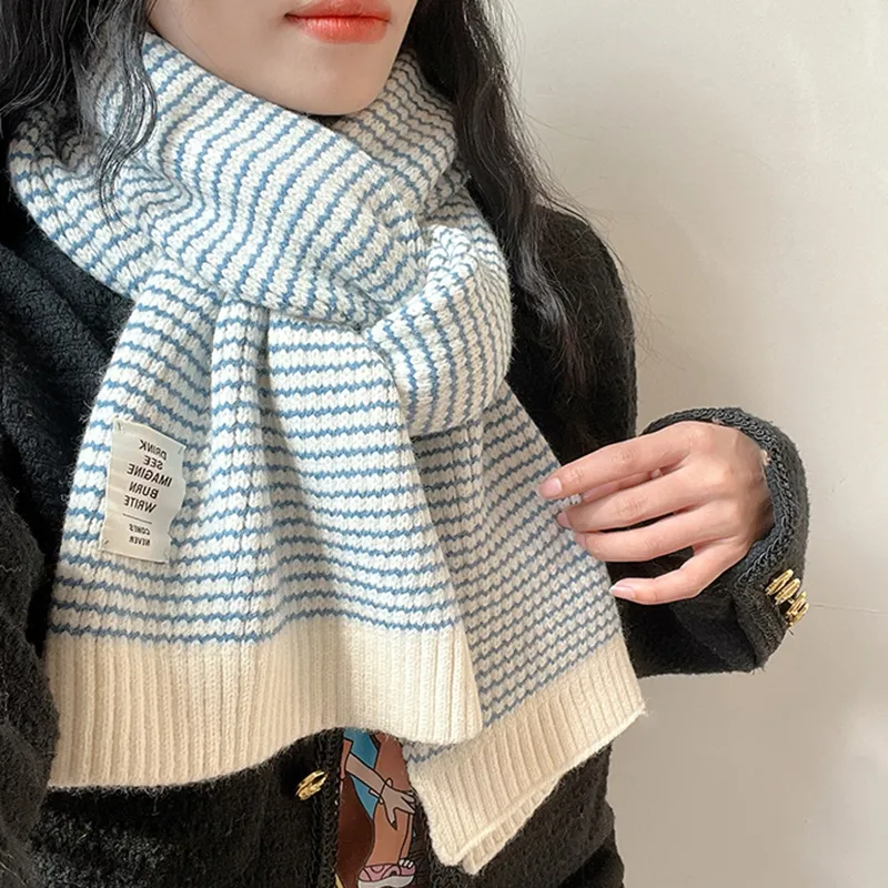 Youyoulan Faux Cashmere Knit Scarves Women's-1