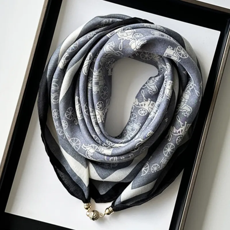 Youyoulan Silk Scarves Women's-2