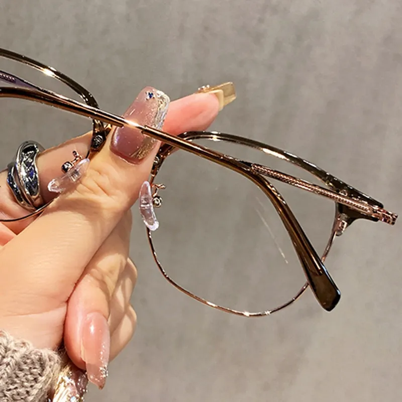 Youyoulan TR/Memory Plastic Metal Oval Sunglasses Women's-3