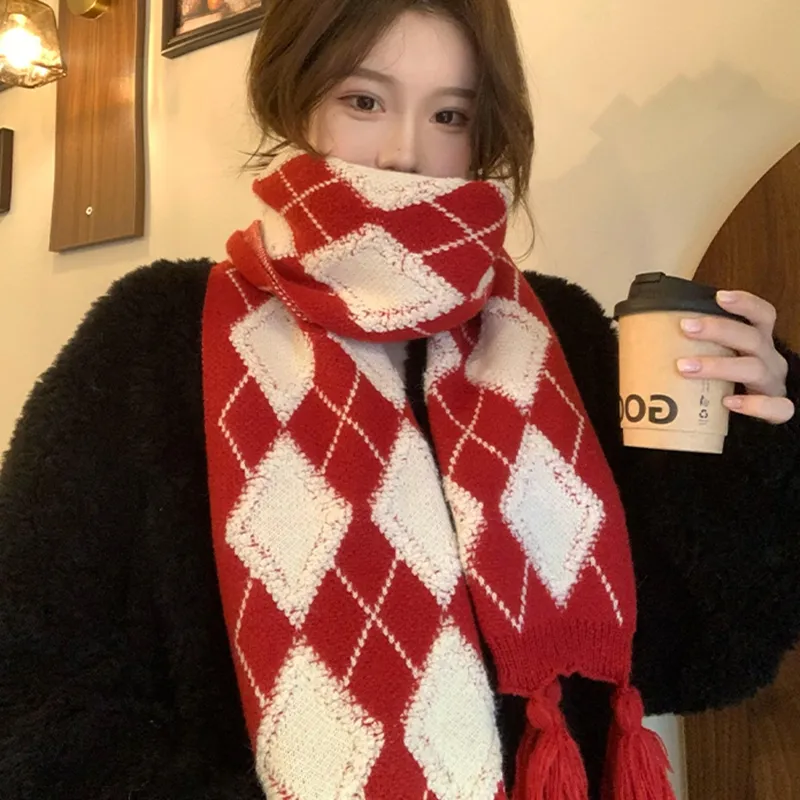 Youyoulan Knit Scarves Women's-1
