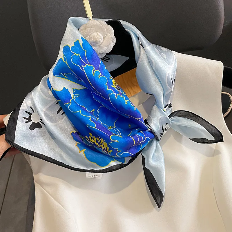 Youyoulan Mulberry Silk Silk Scarves Women's-2