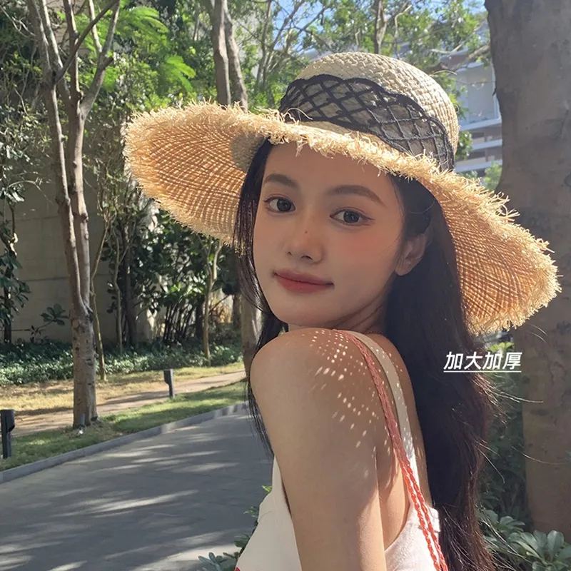 Youyoulan Straw Woven Sun Protection Hats Women's-10