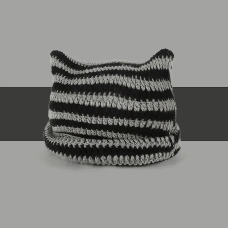 Youyoulan Korean Style Face Framing Cold Proof Cap With Ear Protection Pile Up Style Beanies Unisex-5