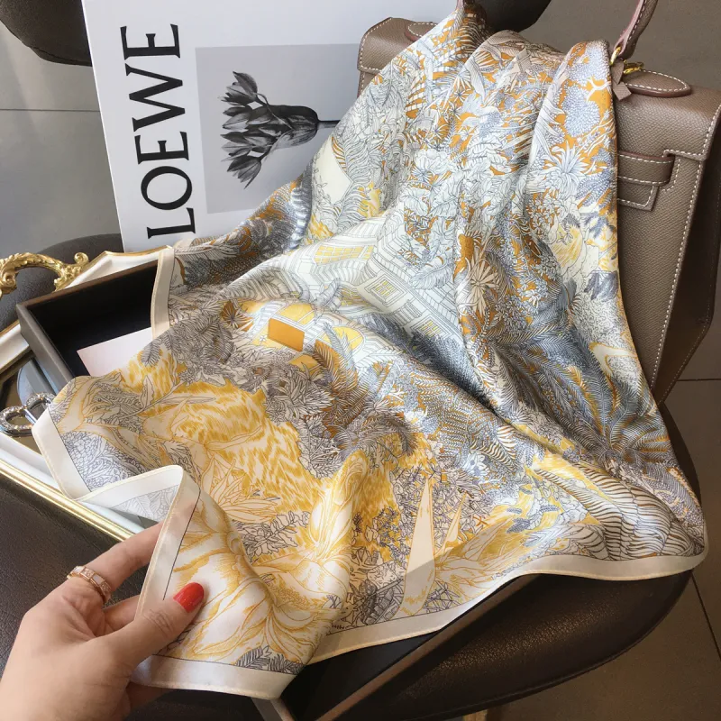 Youyoulan Silk Scarves Women's-1