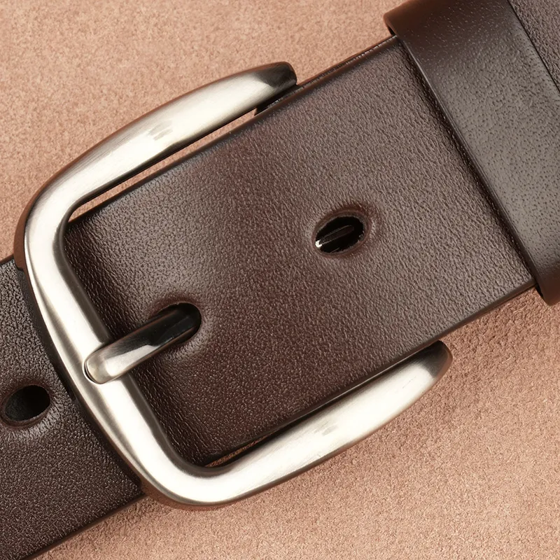 Youyoulan Top Grain Cow Leather Leather Belts Men's Width  3.5cm-2