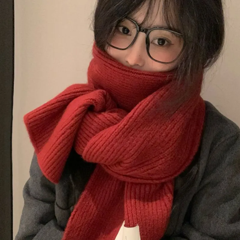 Youyoulan Knit Scarves Women's-3