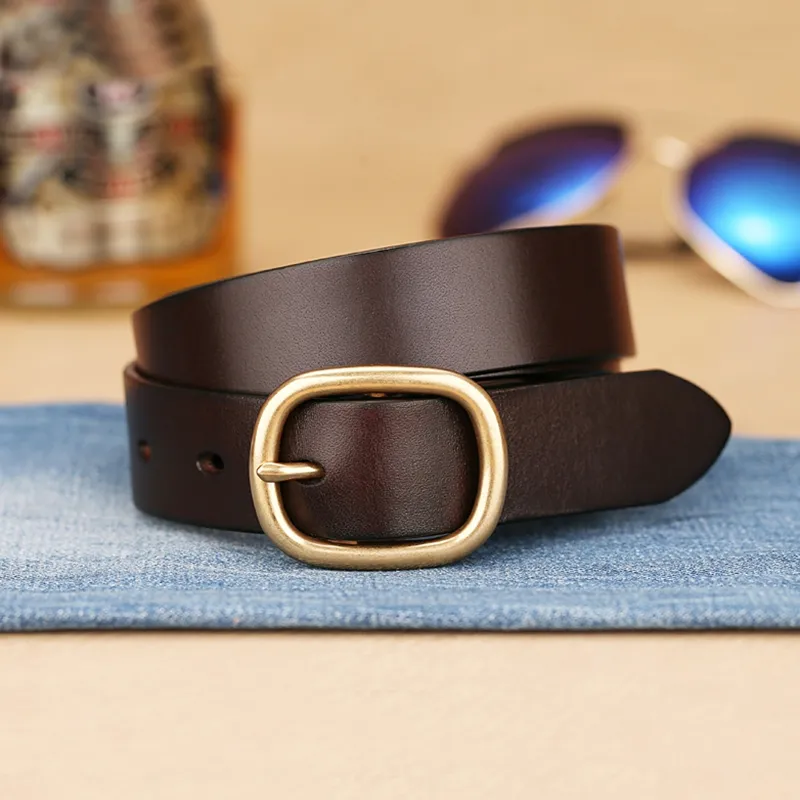 Youyoulan Cow Leather Belts Women's 3cn-3