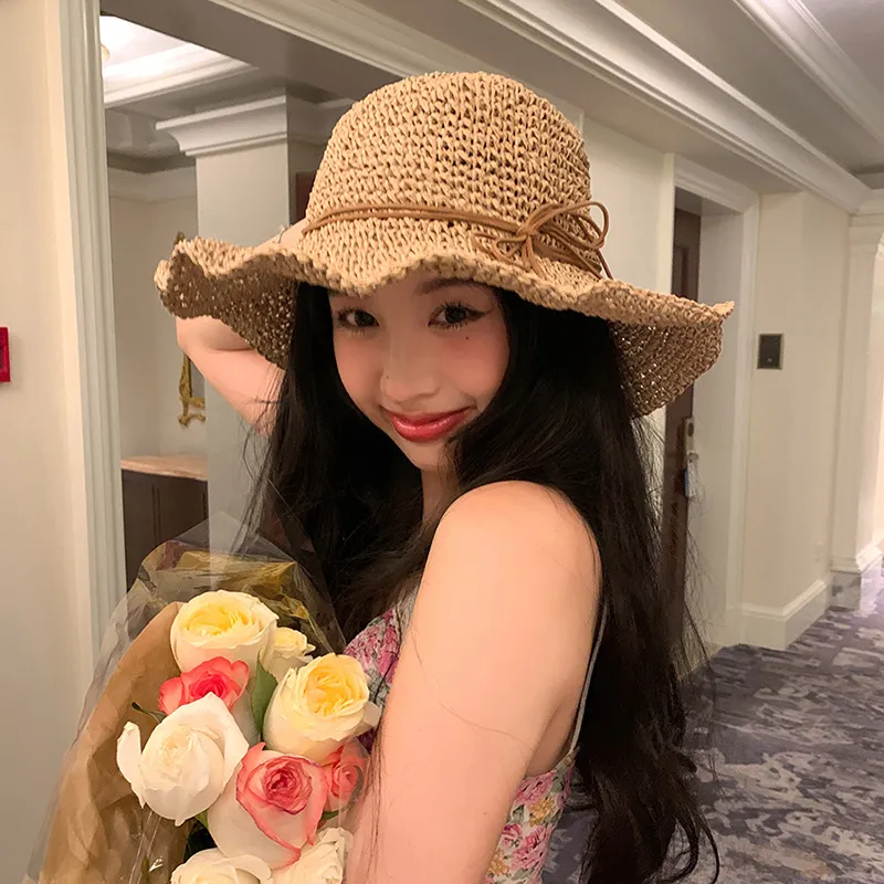 Youyoulan Straw Woven Sun Protection Hats Women's-1
