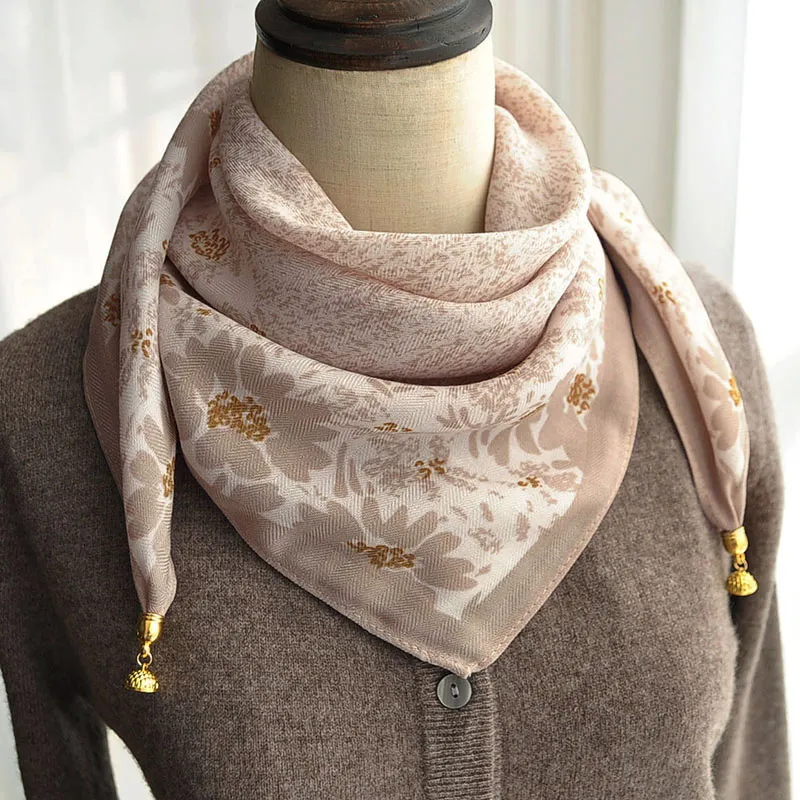 Youyoulan Silk Scarves Women's-4